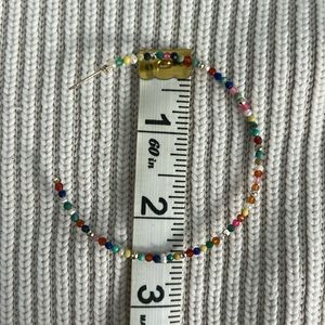 Anthropologie Multicolor beaded earring
